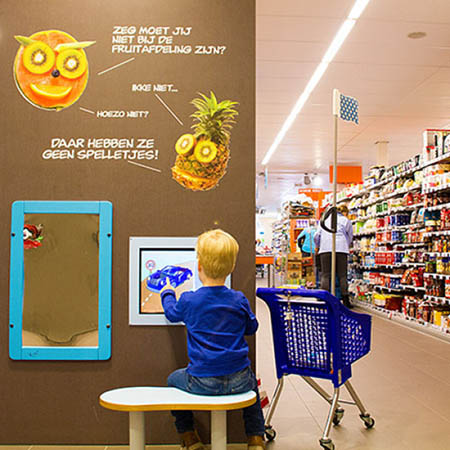 gyermeksarok a szupermarketben Albert Heijn