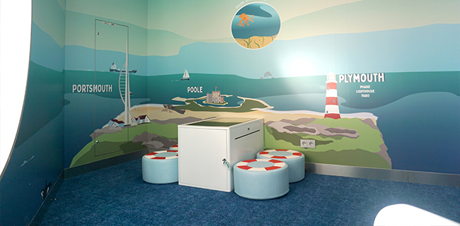 Brittany Ferries speelhoek voor kinderen Brittany Ferries speelhoek voor kinderen